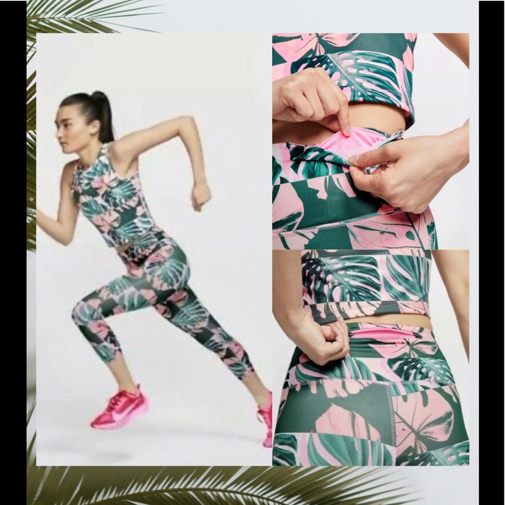Nike Women's Boxed Botanical Fast Crop Leggings - Picture 5 of 5